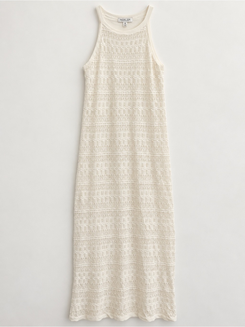 Rachel Zoe Cream Crochet Tank Maxi Dress